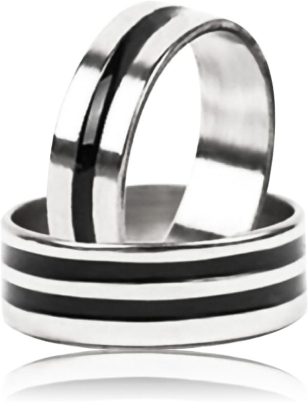 Magnetic Magic R-ing - Floating Magic Accessories - Magic Finger Tricks, Invisible Magic Tricks, First of Magic Tricks, Magnetic Suspender Rings, Silver, Refer to