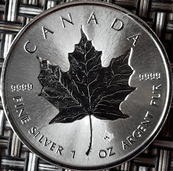 Maple Leaf - Moneda de plata de 1 onza con hoja de arce de 2021, C, flor de acuñación, individualmente empaquetada