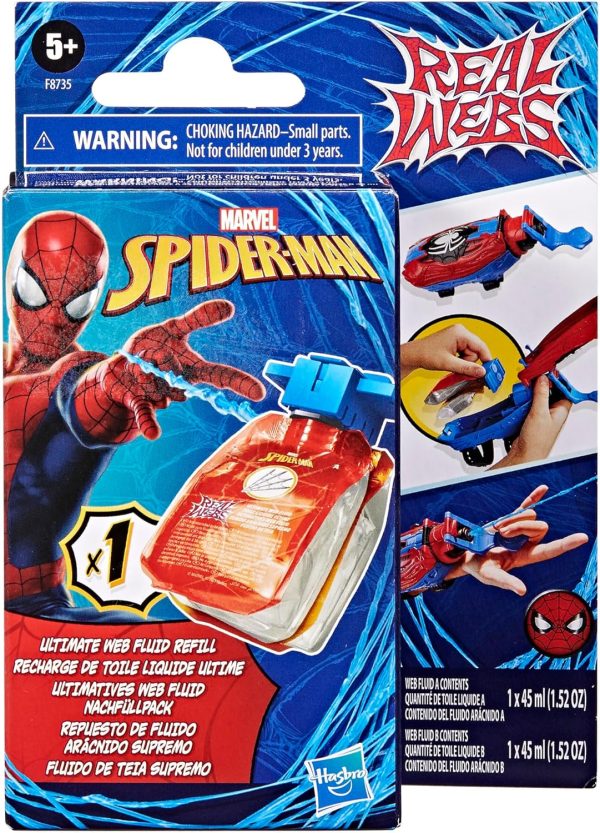 Marvel Spider-Man Real Webs Ultimate Web Fluid Refill for Real Webs Super Web Blaster Role Toy