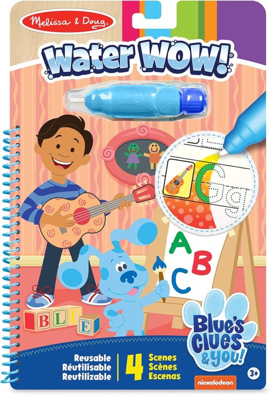 Melissa & Doug Blues Clues & You! Water Wow! - Reveal-with-Alphabet Water Travel Activity Pad