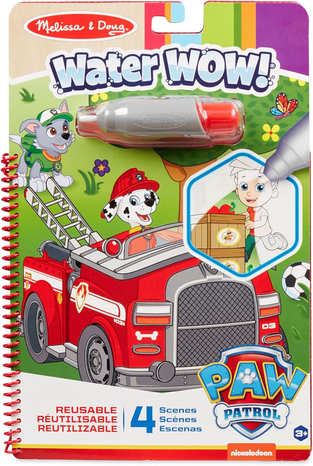 Melissa & Doug, Paw Patrol Paw Patrol Marshall Coloring Activity Melissa & Doug, Paw Patrol Paw Patrol Marshall Coloring Activity Book with No Mess Water Reusable Creative Play Water Paint