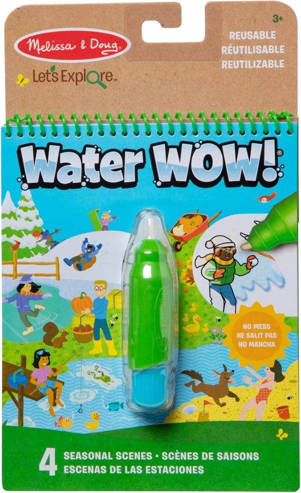 Melissa & Doug Water Wow! Color with Water Seasons, Water Games for Kids, 3+, Gift for Boy or Girl