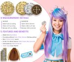Metal Pirate Coins - 36 Gold, Silver and Bronze Coins for Adult Board Games, Kids Board Games, Treasure Chest, DND, Gloomhaven Fake Money - Mix Size - Imagen 2