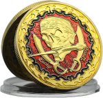 Metal Pirate Skull Commemorative Coin - George Lowther Challenge Three-Dimensional Coin Collection - Imagen 2
