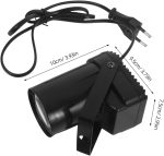 Mikinona Luz LED de Escenario Estroboscópica Foco Compacto y Portátil para Bares y Clubes Iluminación Potente para Bodas Fiestas Navideñas - Imagen 2