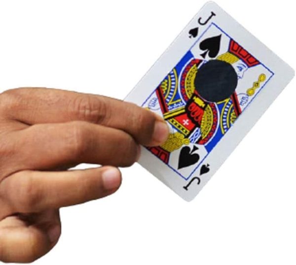 MilesMagic Impossible hole magician trick to use any small object via card trick