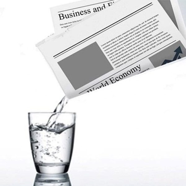 MilesMagic Liquid that appears and disappears from the magician of the newspaper magic trick