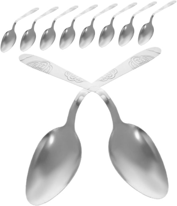 Milisten 10 Piezas Cucharas Flexibles para Accesorios para Trucos de Mago Calle y Fiestas Juguete Divertido para Profesionales Utensilios Seguros para Actuaciones