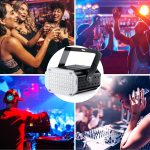 Mini LED Strobe Light, Sound Activation and Flash Speed Control Light with 48 Bright LED Stage Lighting for Dancing Parties Birthday DJ Bar - Imagen 2