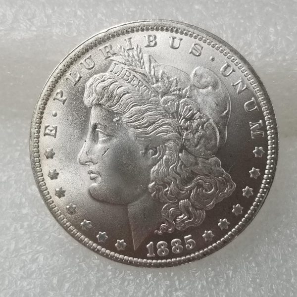 Original Silver Coin Light c C Version, Silver Dollar, 13 Year Numbers, American Morgan Coin, Moore Coin with Sound, 1885