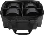 Pair LED Bag with 4 Dividers, 40 x 20 x 23.5 cm, Pair Flat Waterproof PVC Bag Used to store and transport 4 pcs LED pair. - Imagen 2