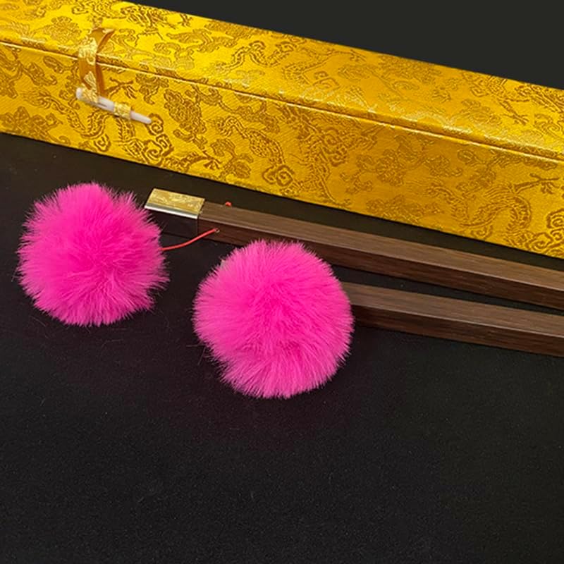 Palitos chinos (grano de madera), trucos de magia, varita mágica Palitos chinos (grano de madera), trucos de magia, varita mágica clásica, mago, primer plano, ilusiones, accesorios de utilería (rosa)