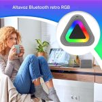 Portable Speaker,Outdoor Wireless Speakers with RGB Light - Stereo Sound, Touch Control Technological Gadgets, Electronics with Long Battery Life for Kitchen, - Imagen 2