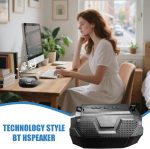 Portable Speaker,Portable Music Player | Surround Sound & Deep Bass for Home Entertainment Travel - Imagen 2