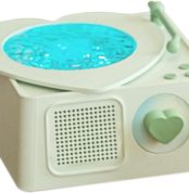 Portable Wireless Speaker, Wireless Music Player Speaker, Entertainment Equipment with RGB Light in Turntable Shape for Picnic Room