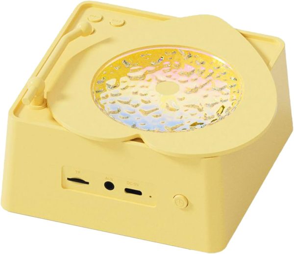 Portable Wireless Speaker – Wireless Music Speaker, Retro Turntable Design for Camping Teens Adults Students Music Lovers