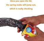 Prank Toy, Potato Chips Snake Pop Up Snake Prank Trick Toys Gag Prank Halloween April Fool's Day with 1 Snake - Imagen 2