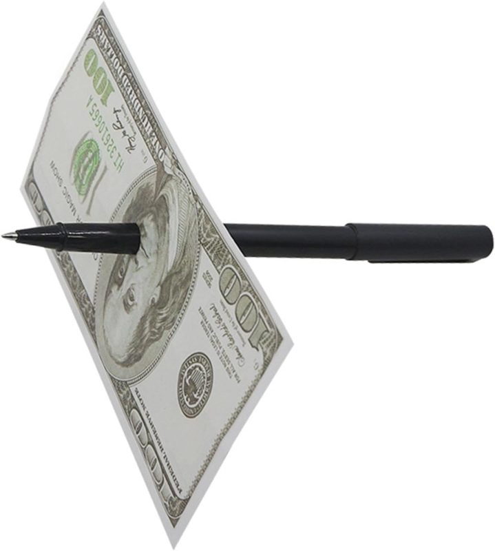 Professional magic tricks: easy to learn illusion, classic magic effect, wizard tool for beginners, penetrating pen trick with perfect performance, magic accessory of
