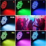 RGB LED Spotlights Colorful Light with DMX Control and Remote, Disco Lights, Party, Concerts and Celebrations – 2 Pieces - Imagen 2