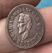 Réplica de Moneda de 1863, Moneda Estadounidense Conmemorativa, dólar de Plata, 19 mm, n.° 23