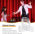 Rigid String - Magic Accessories, String and Hard/Rigid Magic Trick for Magic Geek | Show Tricky Tricks with Multifunctional Fun Toys for Fes Magic Performances, A.white, See description - Imagen 2