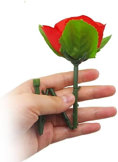Rose Look Folding Rose Magic Accessory, Easy to Make, Silk to Rose Magic Tricks, Magic Accessories, Illusion, Silk to Flower Magic Tricks