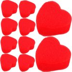 SHOWERORO 20pares Corazón De Esponja Mágica Rojos Accesorios Suaves para Magos Trucos Bolas De Esponja para Actuaciones De Primer Plano Escenario