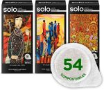 SOLO Caffè Monorigine Tasting Kit, Capsules E.S.E. 44 mm, 54 Single Doses, Compostables, 3 Packs of 18 Units
