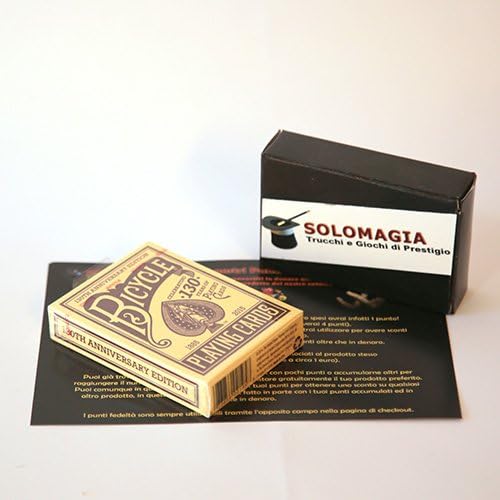 SOLOMAGIA Bicycle - 130th Anniversary Red Back - Tarjeta Juegos - Trucos Magia y la Magia