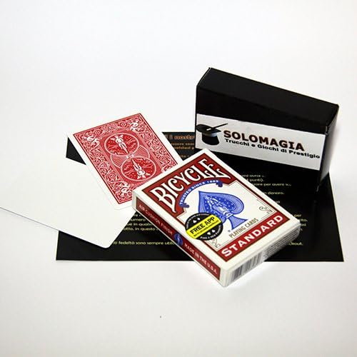SOLOMAGIA Bicycle Gaff Cards - Blank Face and Red Back - Card Games - Magic and Magic Cheats