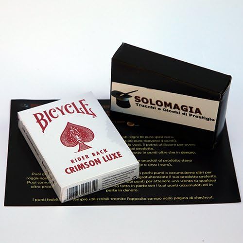 SOLOMAGIA Bicycle - MetalLuxe Crimson - Tarjeta Juegos - Trucos Magia y la Magia