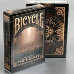SOLOMAGIA Bicycle Natural Disasters Earthquake Playing Cards by Collectable Playing Cards