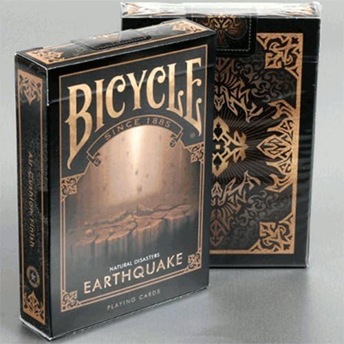 SOLOMAGIA Bicycle Natural Disasters Earthquake Playing Cards by Collectable Playing Cards