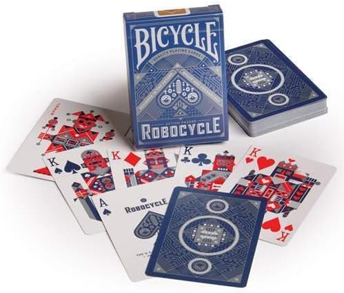 SOLOMAGIA Bicycle - Robocycle - back blue - Tarjeta Juegos - Trucos Magia y la magia
