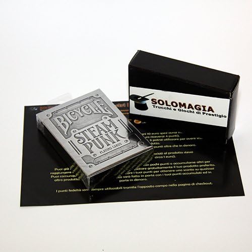 SOLOMAGIA Bicycle - Steampunk Silver by Theory 11 - Card Games - Magic and Magic Tricks