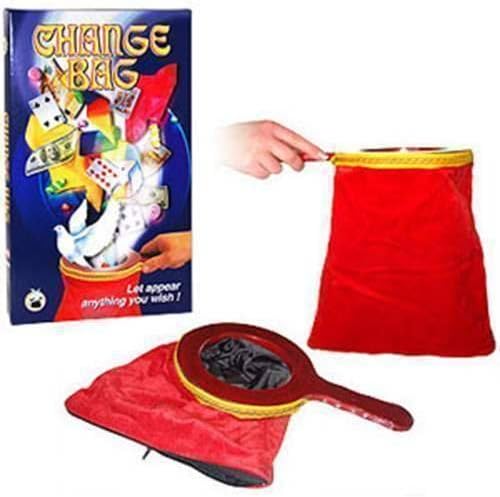 SOLOMAGIA Change Bag - Standard with Zip - Red - Stage Magic - Magic Tricks and Props