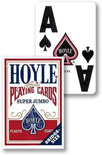 SOLOMAGIA Hoyle - Super Jumbo - Red - Card Games - Magic and Magic Cheats