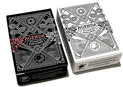 SOLOMAGIA Mini Agenda Playing Cards (Black) - Card Tricks - Magic & Magic Tricks - Magic Tricks and Props