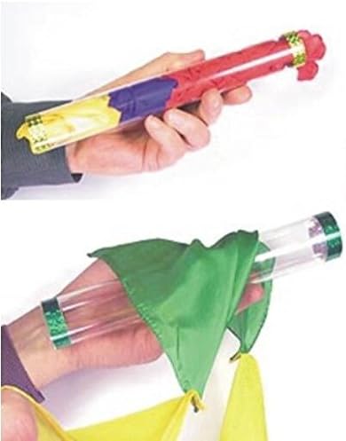 SUMAG Magic Tricks Glass Tube with Silk/Silk Blown PVC Tube Stage Illusion Accessories Accessories Tricks Accessories Scarves Bonding Magic