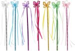 SUPVOX 7 varitas de para Hadas: Varita de Cinta de, Accesorios para Disfraces de cumpleaños Infantiles, Accesorios para Fiestas de Hadas, decoración Infantil.
