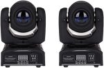 Set of 2 LED Stage Lights, Able to Achieve Dynamic DJ Lighting Effects and DMX Controlled. Used for Ktv, Bars, Weddings, Parties (Size:2-Piece Set)