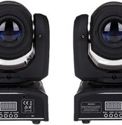 Set of 2 LED Stage Lights, Able to Achieve Dynamic DJ Lighting Effects and DMX Controlled. Used for Ktv, Bars, Weddings, Parties (Size:2-Piece Set)
