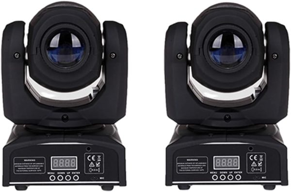 Set of 2 LED Stage Lights, Able to Achieve Dynamic DJ Lighting Effects and DMX Controlled. Used for Ktv, Bars, Weddings, Parties (Size:2-Piece Set)