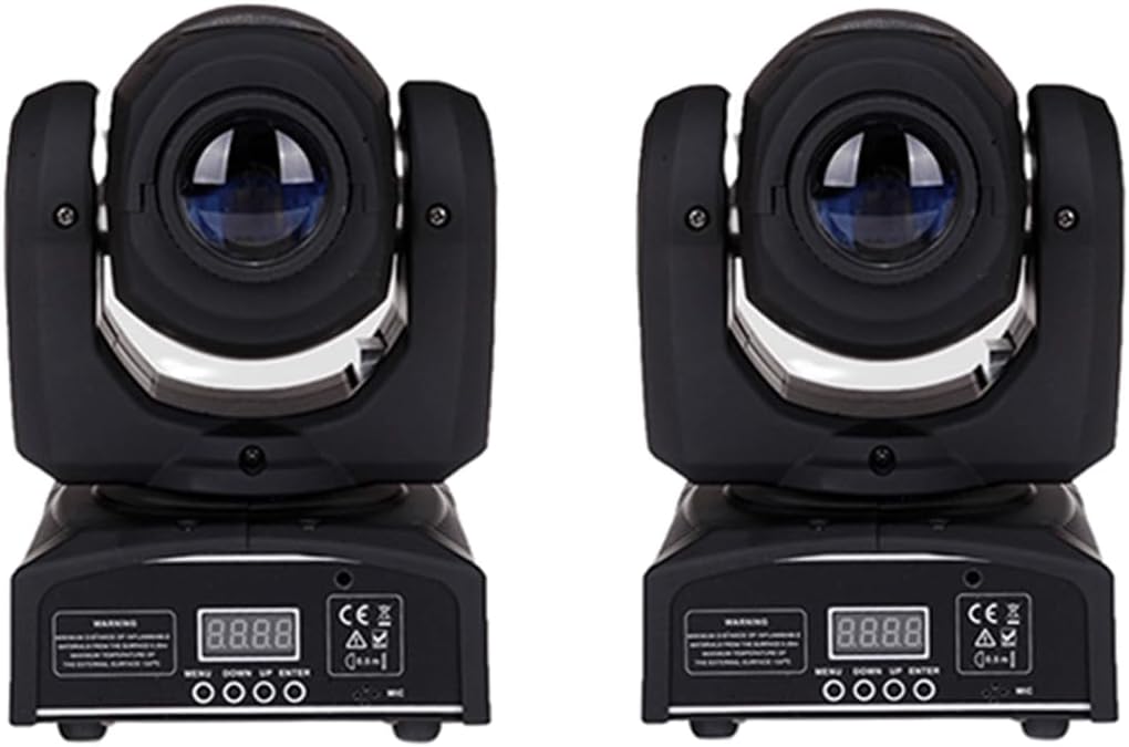 Set of 2 LED Stage Lights, Able to Achieve Dynamic Set of 2 LED Stage Lights, Able to Achieve Dynamic DJ Lighting Effects and DMX Controlled. Used for Ktv, Bars, Weddings, Parties (Size:2-Piece Set)