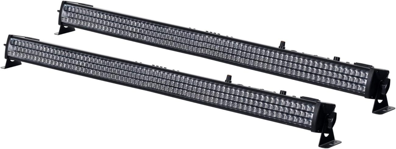 Showlite SB-216 LED Stage Bar 2x Set - 216 10mm RGB LEDs - Light Effect - Stage Light - Disco Light - 6 DMX Modes - Strobe Effect - Black