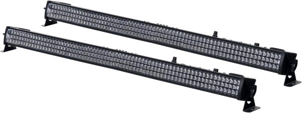 Showlite SB-216 LED Stage Bar 2x Set - 216 10mm RGB LEDs - Light Effect - Stage Light - Disco Light - 6 DMX Modes - Strobe Effect - Black