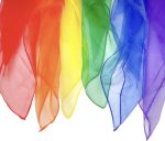 Six Colors Montessori Fabric Toys, Silk Scarves for Kids Activities, Decorations, 17.7 Inches