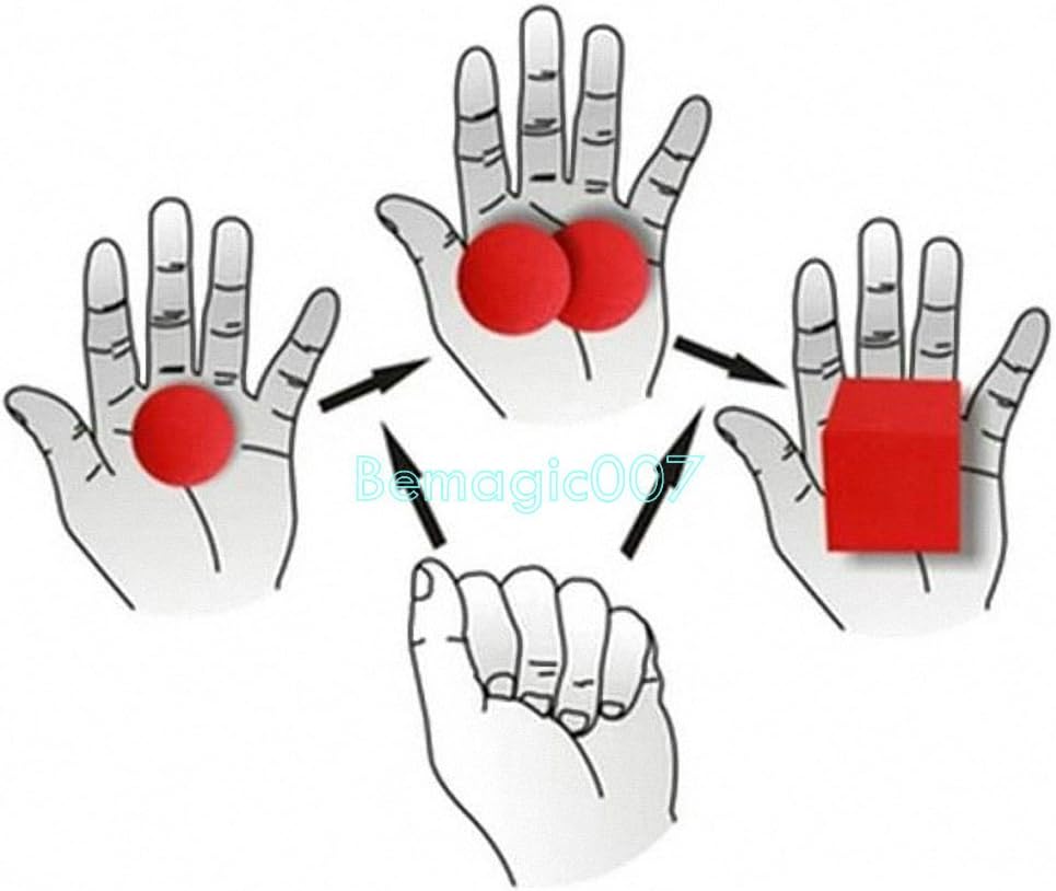 Square ball with square sponge balls, red Square ball with square sponge balls, red