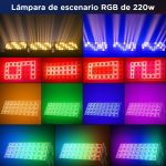 Strobe Light Stage Lighting, 220W LED Bar Wallwasher Disco Lights DMX512 Controller for DJ Parties Bar Home Outdoor, 1 PCS - Imagen 2