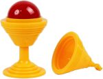 Sun and Moon Glass Magic Trick - Disappearing Egg Illusion PVC Material Magic Magician Accessory 4x11cm